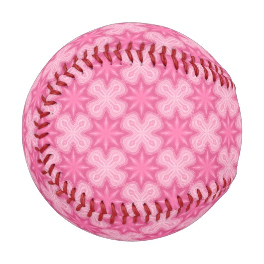 Balle De Baseball Rose Et Blanc (Devant Gauche)