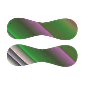 Balle De Baseball Rose Et Vert Gradient Amusant (Panneaux)