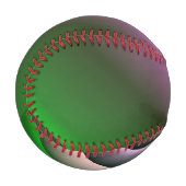 Balle De Baseball Rose Et Vert Gradient Amusant (Devant Gauche)