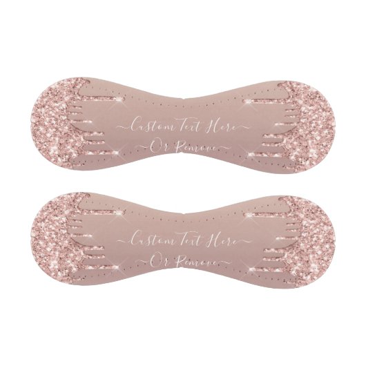 Balle De Baseball Rose Gold Parties scintillant Sparkly Custom Text (Panneaux)