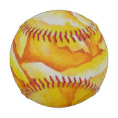Balle De Baseball Rose jaune (Dos)
