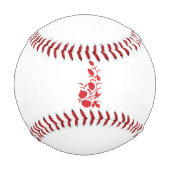 Balle De Baseball Rose Madder, design floral Thunderbird (Dos)