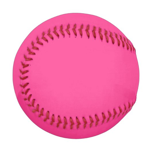 Balle De Baseball Rose Personnalisé (Devant Gauche)
