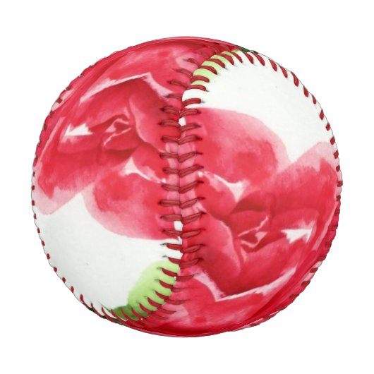 Balle De Baseball rose rouge (Angle)