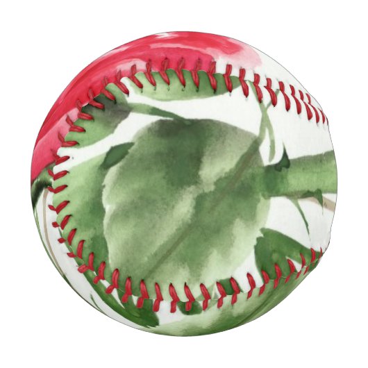 Balle De Baseball rose rouge (Devant Gauche)