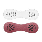 Balle De Baseball Rouge Faux Cuir Monogrammé Bonne Fête des pères (Panneaux)