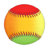 Balle De Baseball Rouge orange jaune vert (Devant)