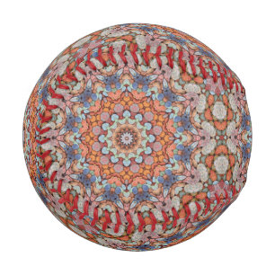 Balle De Baseball Routes rocheuses Rustique Orange Vintage Kaleidosc