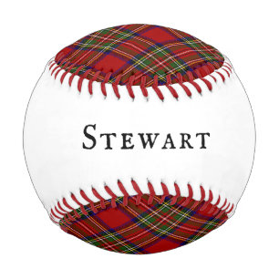 Balle De Baseball Royal Stewart Tartan Plaid Clan écossais Motif