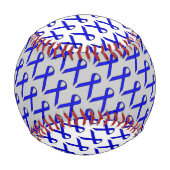 Balle De Baseball Ruban Blue Standard par Kenneth Yoncich (Devant)