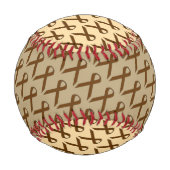 Balle De Baseball Ruban Brown standard par Kenneth Yoncich (Dos)