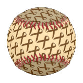 Balle De Baseball Ruban Brown standard par Kenneth Yoncich (Devant)