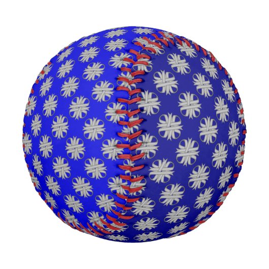 Balle De Baseball Ruban de trèfle gris par Kenneth Yoncich (Angle)