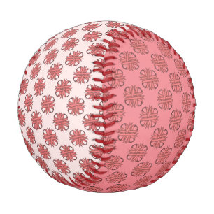 Balle De Baseball Ruban de trèfle rose par Kenneth Yoncich