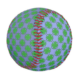 Balle De Baseball Ruban de trèfle vert par Kenneth Yoncich