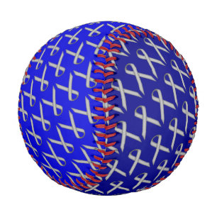 Balle De Baseball Ruban standard gris par Kenneth Yoncich