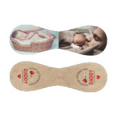 Balle De Baseball Rustic 1ère Fête des pères 2 Photo Cadeau Baseball (Panneaux)