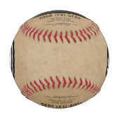 Balle De Baseball Rustic Ajouter Logo Texte Personnalisé Société Pho (Devant)