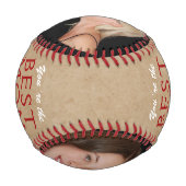 Balle De Baseball Rustic Best Mother`s Day 2 Photo (Dos)