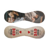 Balle De Baseball Rustic Best Papa Red Heart 2 Photo (Panneaux)