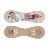 Balle De Baseball Rustic Best Papa's Day 2 Photo Collage (Panneaux)