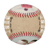 Balle De Baseball Rustic Best Papa's Day 2 Photo Collage (Dos)