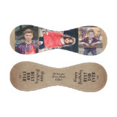 Balle De Baseball Rustic Joyeux Anniversaire Best Papa 3 Photo Colla (Panneaux)