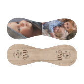 Balle De Baseball Rustic Steup Papa Fête des pères Photo Baseball (Panneaux)