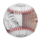 Balle De Baseball Rustic Wood Best Papa's Day Photo Collage (Devant)