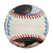 Balle De Baseball Rustic Wood Happy First Père`s Day 2 Photo (Dos)