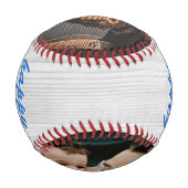 Balle De Baseball Rustic Wood Happy Père`s Day 2 Photo (Dos)