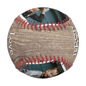 Balle De Baseball Rustique 2 photo meilleur papa jamais (Dos)
