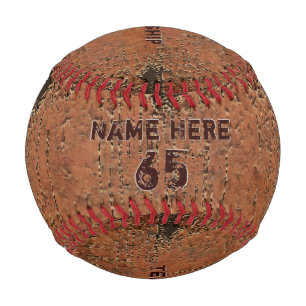 Balle de baseball rustique super cool personnalisé