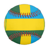 Balle De Baseball Rwanda Drapeau et blason Patriotique (Dos)