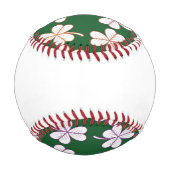 Balle De Baseball Saint Patrick's day avec shamrock de baseball (Dos)