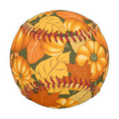 Balle De Baseball Saison d'automne Halloween Citrouille Motif (Dos)