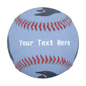 Balle De Baseball Saupoudrer Les Dauphins Bleus Foncé Blancs Avec Le (Dos)