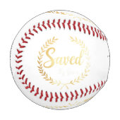 Balle De Baseball Savé par Grace Baseballs - Cadeau pour papa fidèle (Devant Gauche)