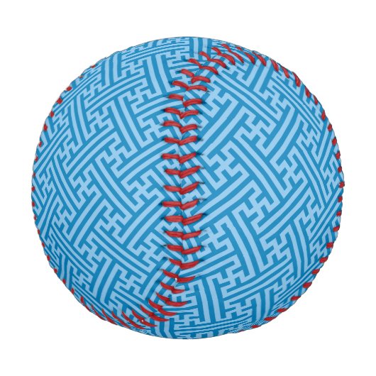 Balle De Baseball Sayagata motif, japonais, bleu et bleu bébé (Angle)