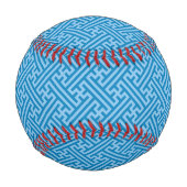 Balle De Baseball Sayagata motif, japonais, bleu et bleu bébé (Devant)