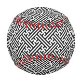 Balle De Baseball Sayagata motif, japonais, noir et blanc (Devant)