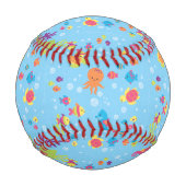 Balle De Baseball Scène sous-marine mignonne (Devant)