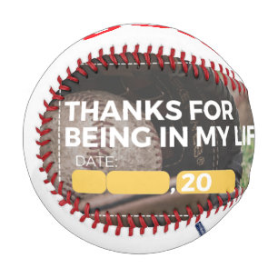 Balle De Baseball Script cadeau personnalisé