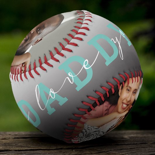 Balle De Baseball Script moderne 'We Love You - Papa' 2 Cadeau photo