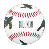 Balle De Baseball Sea turtle cartoon (Devant)