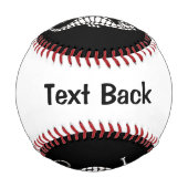 Balle De Baseball Seahorse Black (Dos)