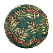 Balle De Baseball Seamless pattern with golden ferns (Devant Gauche)
