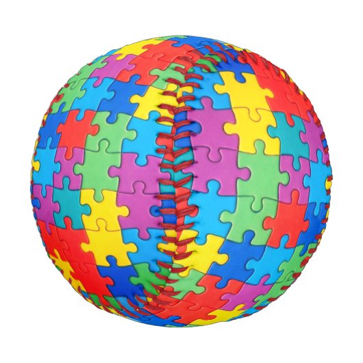 Balle De Baseball Sensibilisation à l'autisme (Angle)
