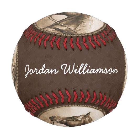 Balle De Baseball Sepia Brown (Devant)