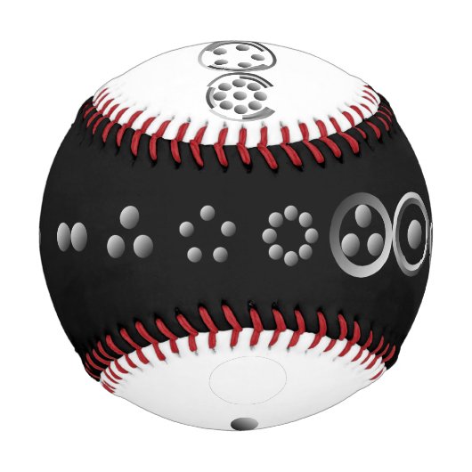 Balle De Baseball Séquence Centesimal 12chiffres Fibonacci par K Yon (Dos)